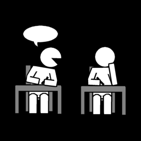 interrupt the class / disturb the class